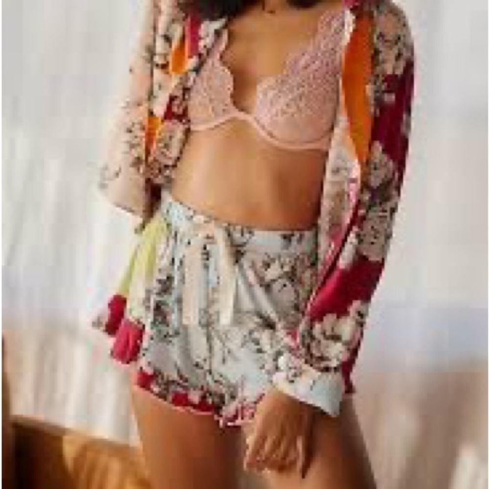 Anthropologie Floral Sleep Shorts XXS - Picture 4 of 4